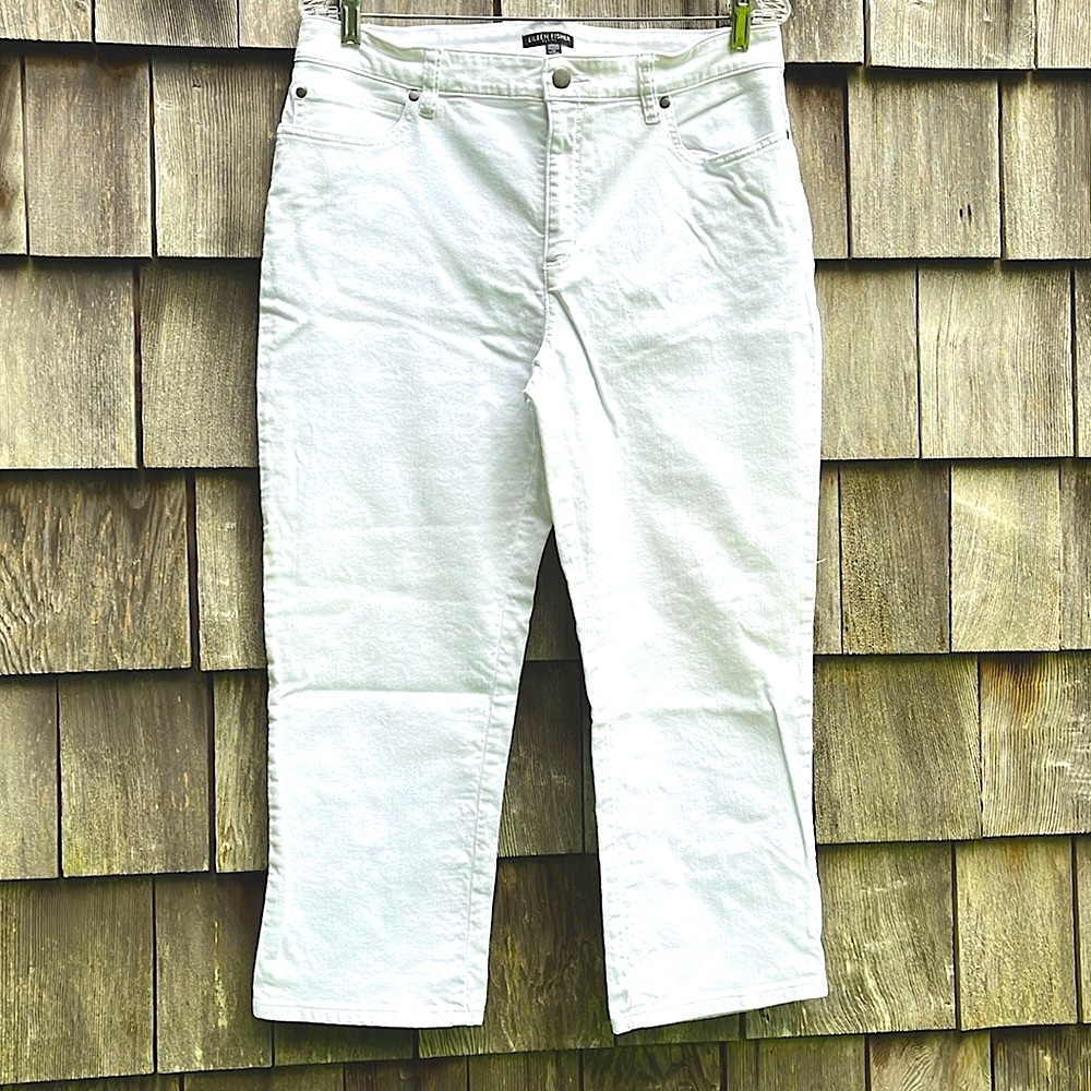 Eileen Fisher Cotton Stretch Jeans Size 14 P